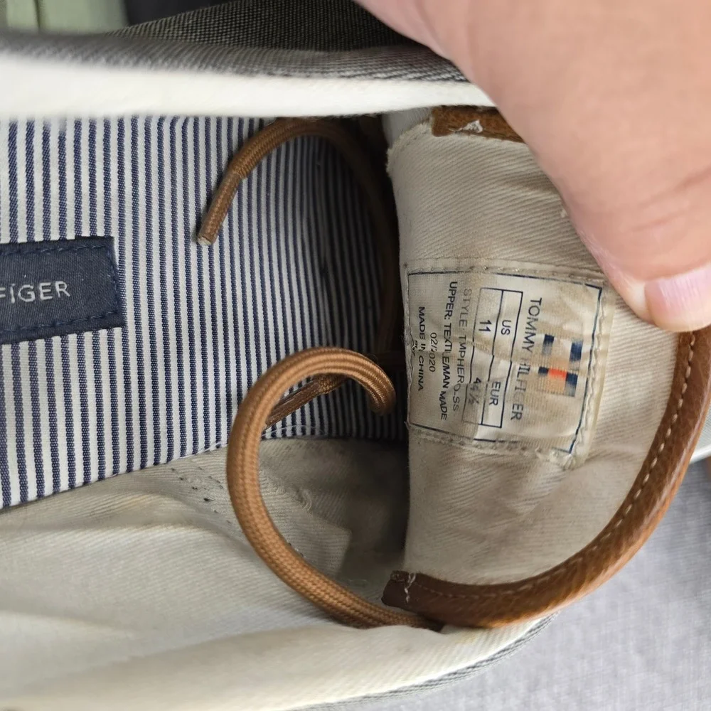 Tommy Hilfiger Men's Gray Canvas Low Top‎ Sneakers Casual Shoes